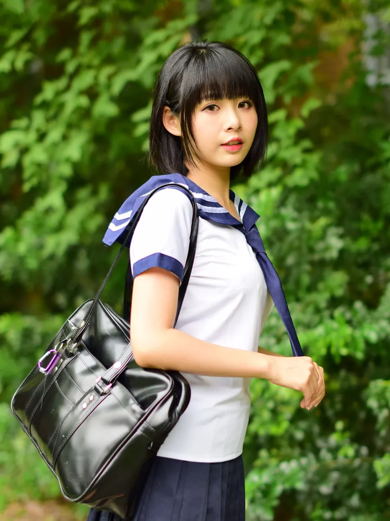 [Mzsock] NO.171 Hailin student uniform street photography#[73P]-15